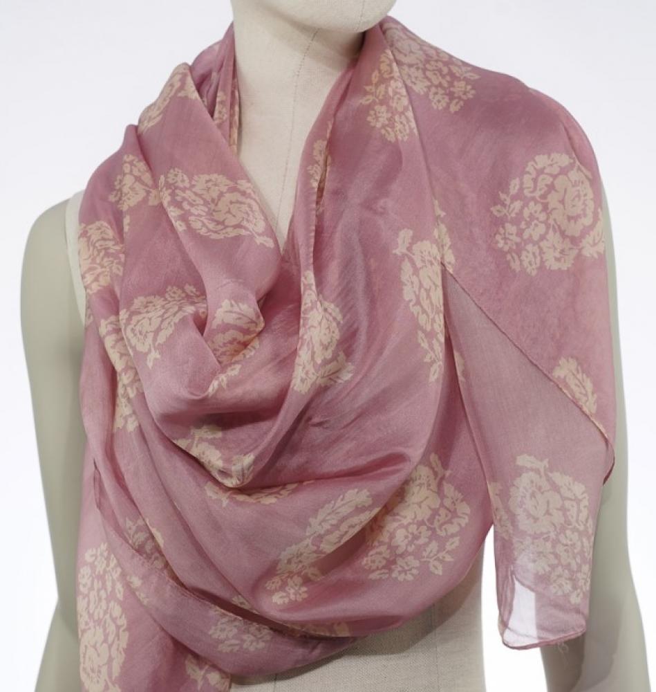 AHMADDY Seiden-Schal rosa